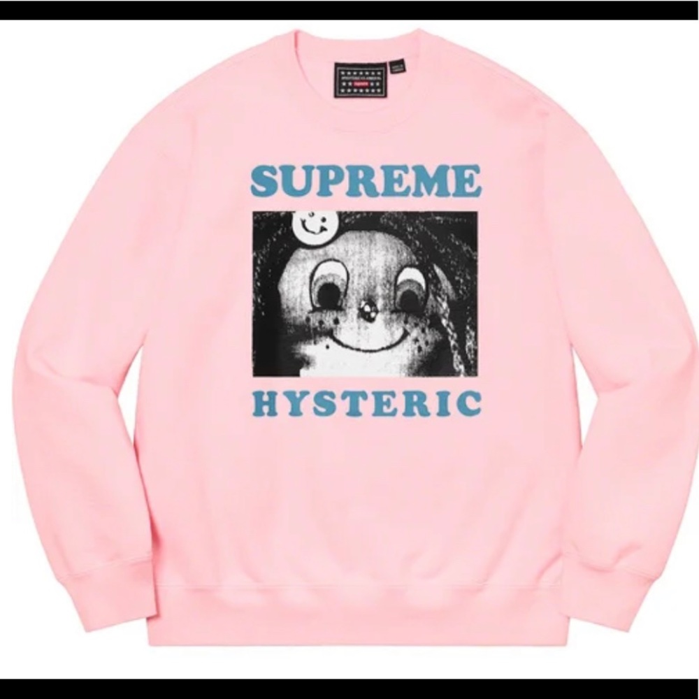 Supreme x Hysteric Glamour Light Pink Crew Neck
